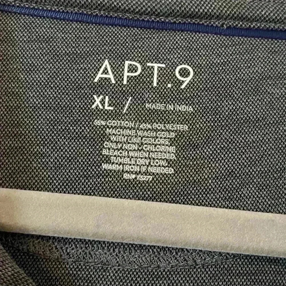 Apt. 9 Rich Gray Men’s Polo Shirt cotton/Polyester Blend XL - Picture 4 of 5